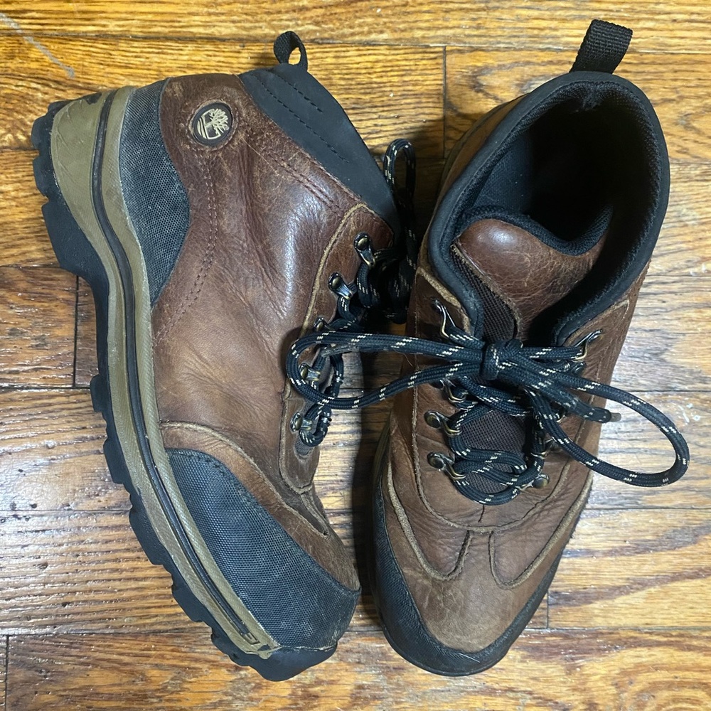 leather timberland hiking boots